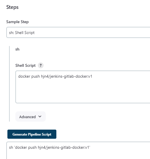 push image to docker hub